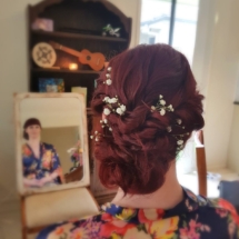 Low do bridesmaid hair
